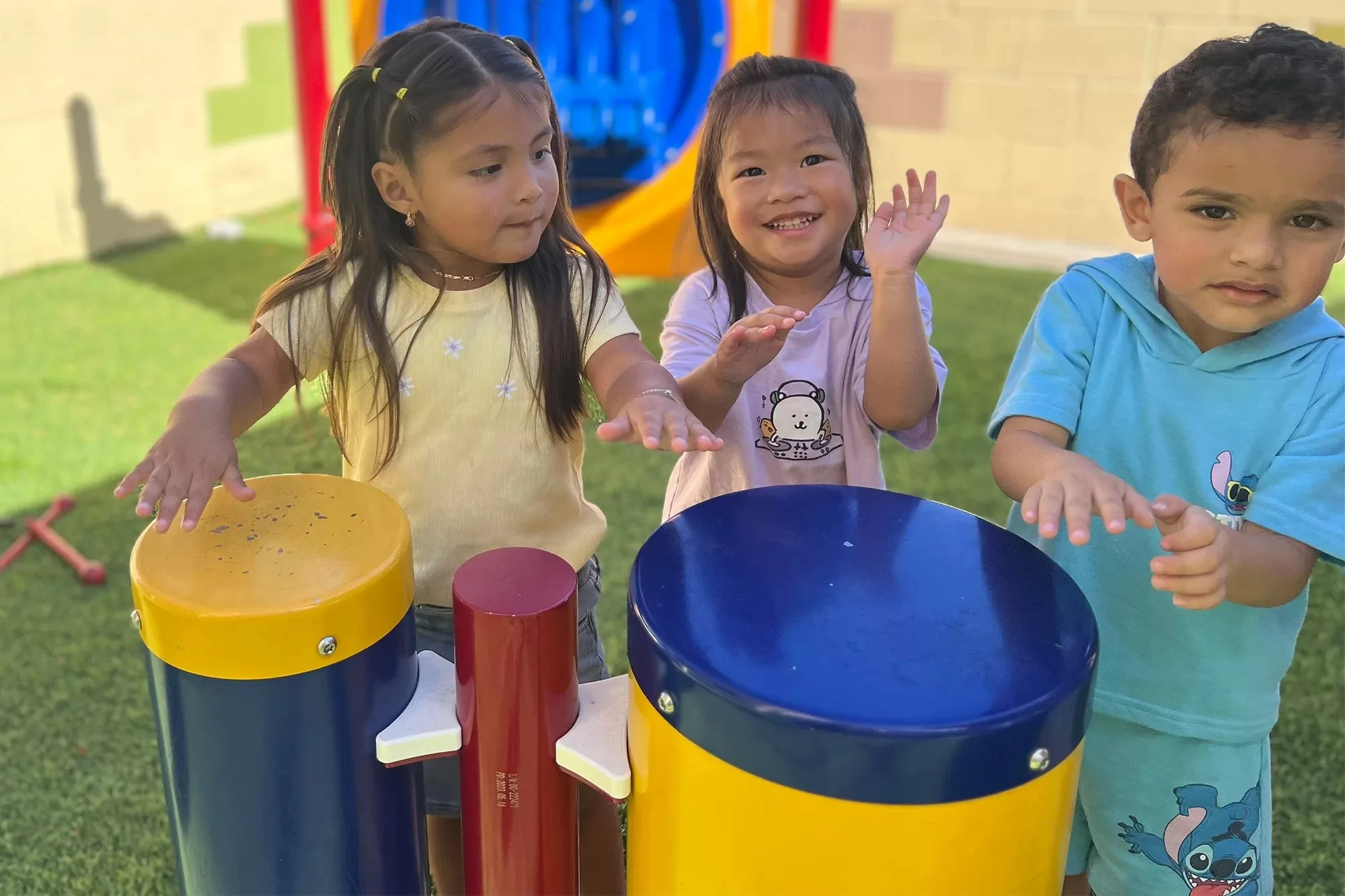 Outdoor Music Garden at Newport Ave Preschool in Tustin