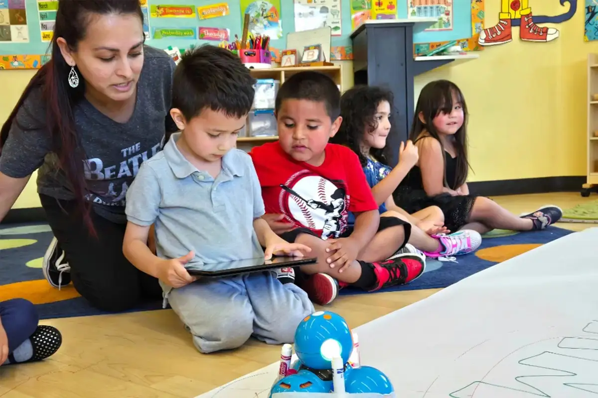 Our Pre-K classroom blends Montessori materials with engaging theme-based learning.