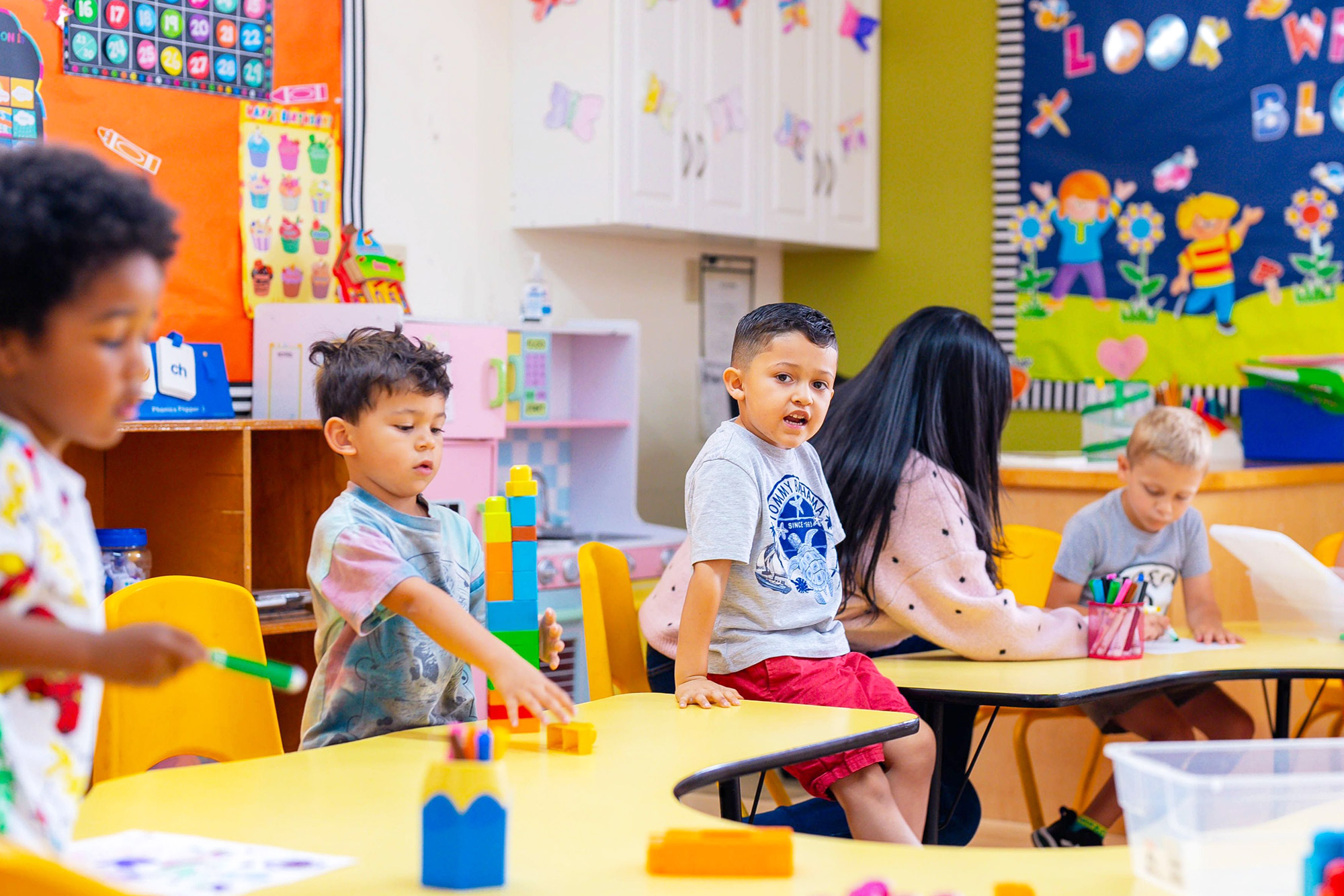 Modern classroom facility at Tustin preschool