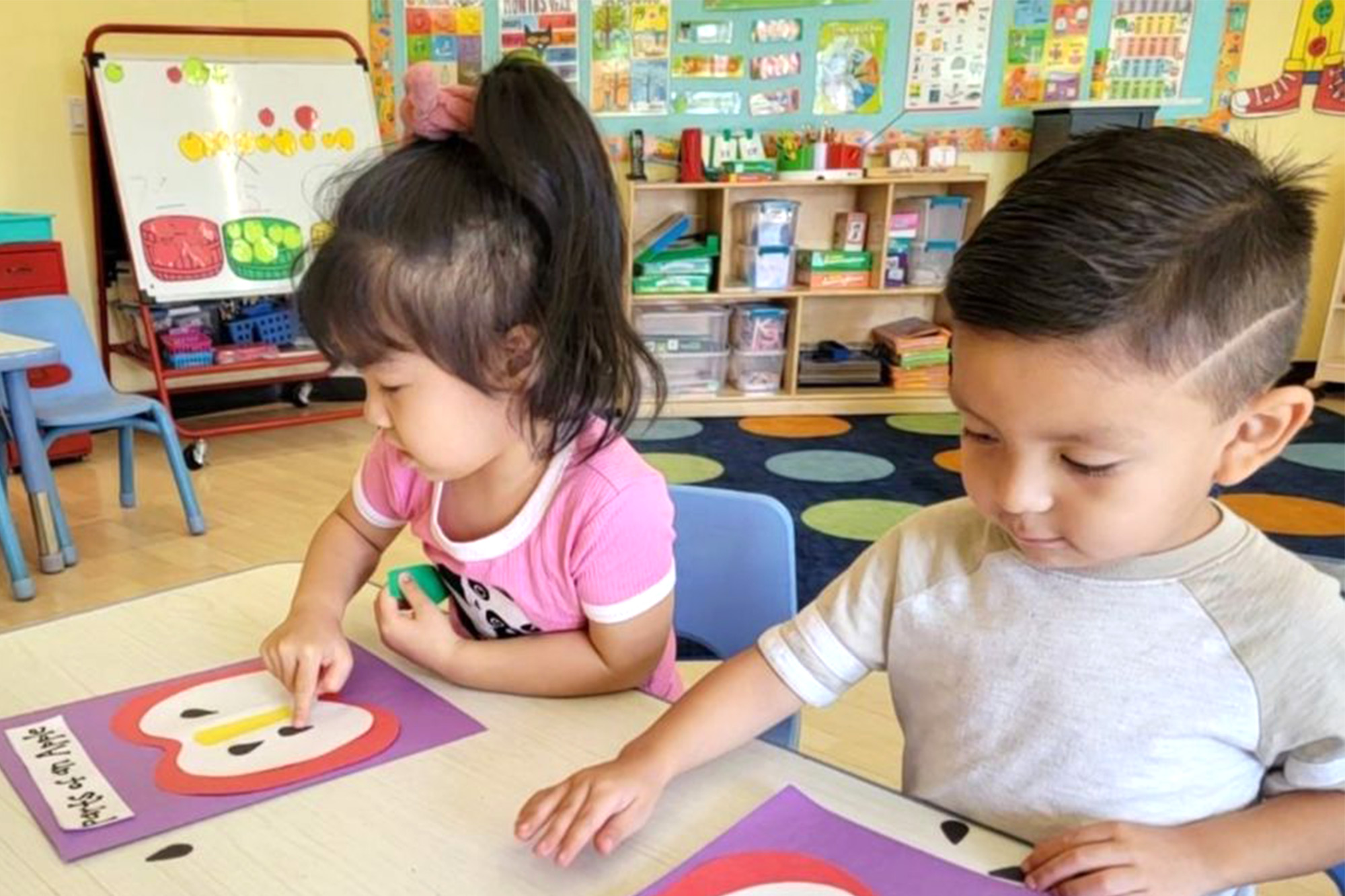 Creative activity for Monthly Theme at Santa Ana preschool
