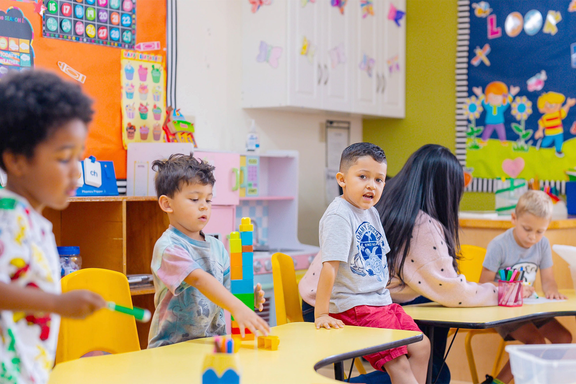 Modern classroom Jr-Prek at Tustin preschool