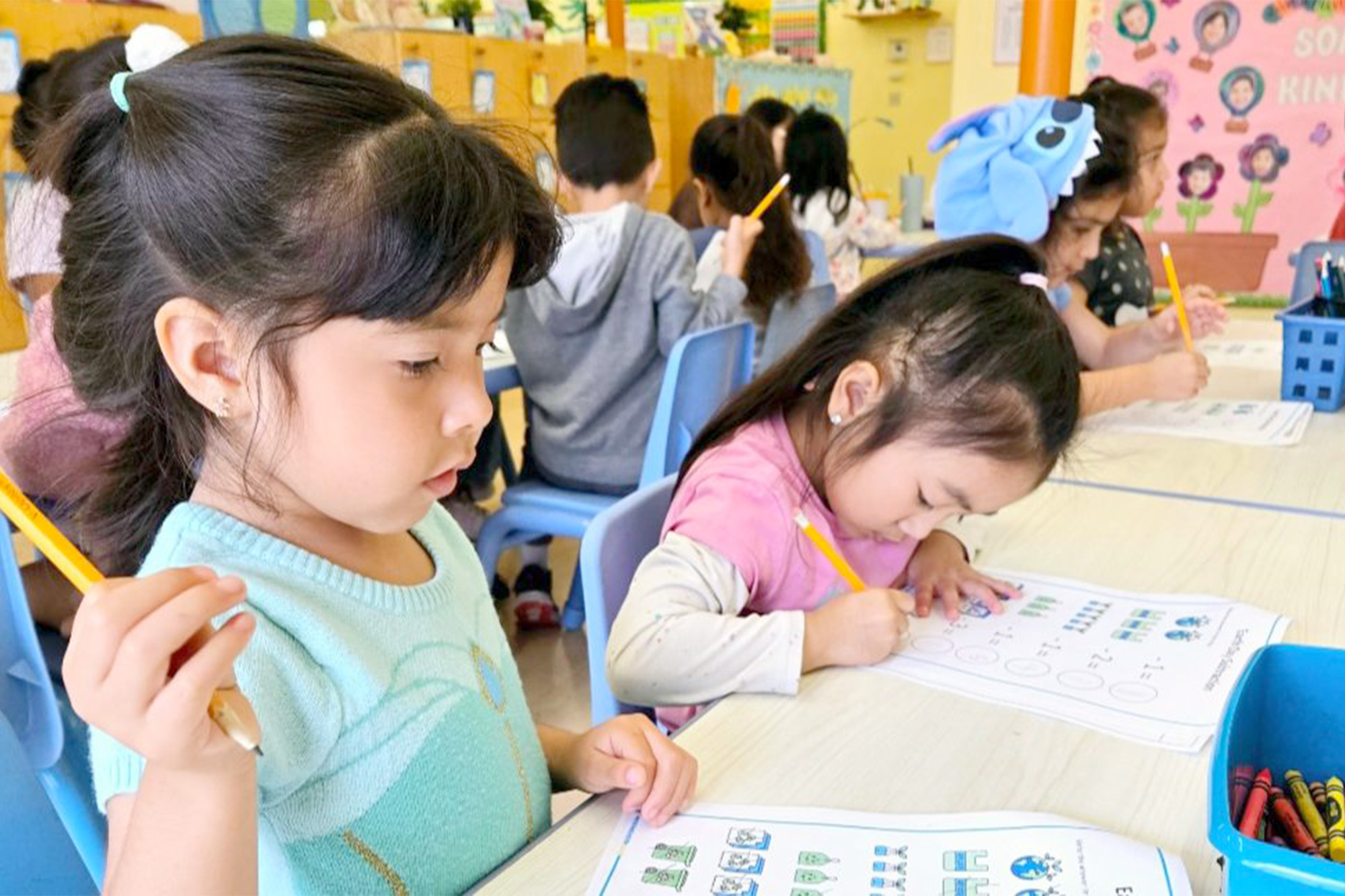 Our T-Kinder program is designed to bridge Pre-Kindergarten and Kindergarten.