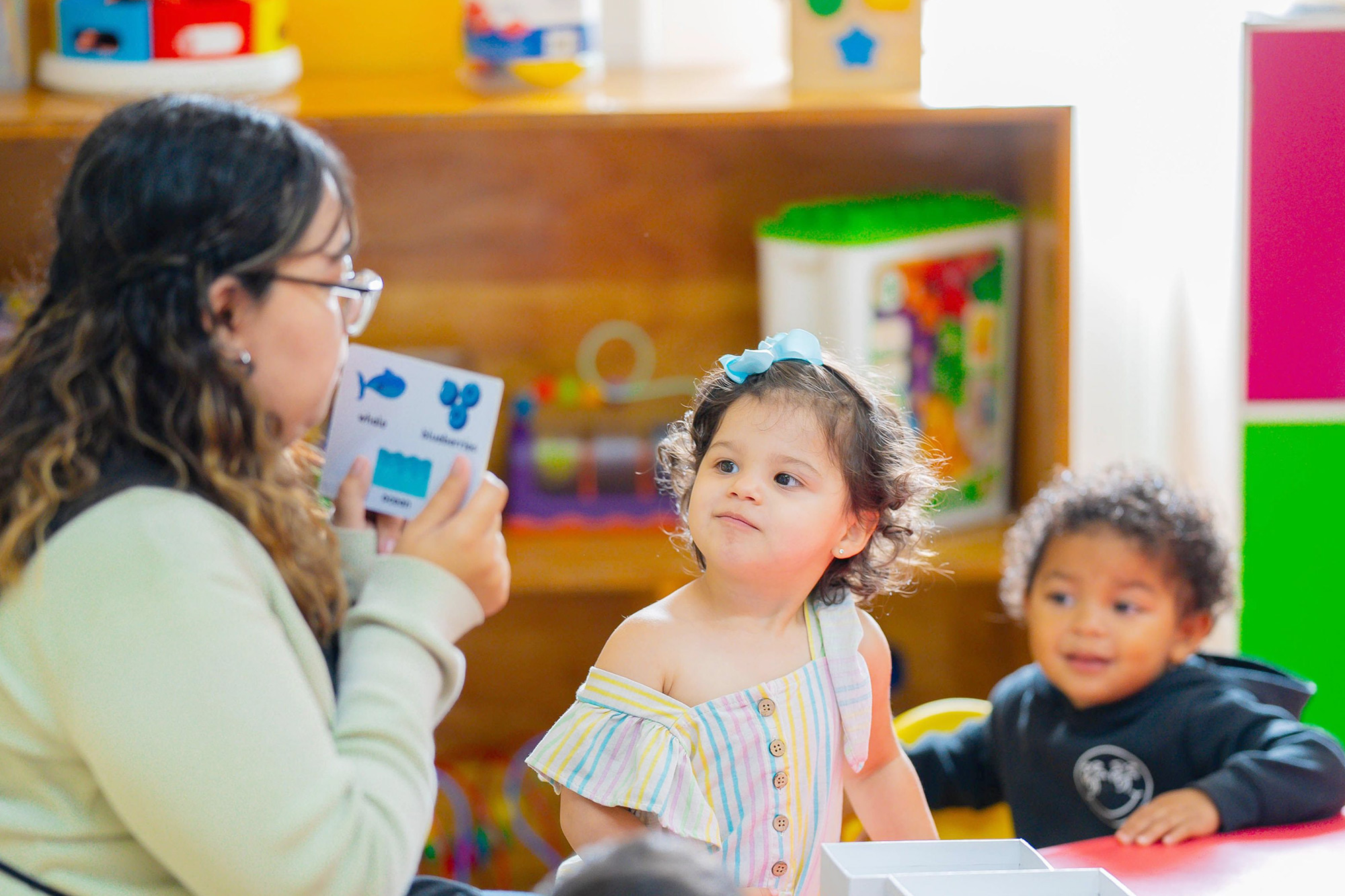 Friendly staff in Tustin Preschool posing for a group photo